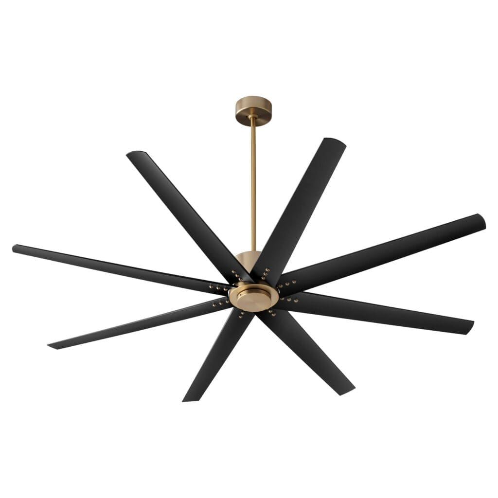 ABANICO DE TECHO NEGRO PARA INTERIOR HUMEDO