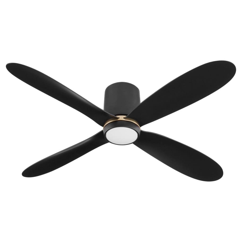 ABANICO DE TECHO NEGRO PARA INTERIOR HUMEDO