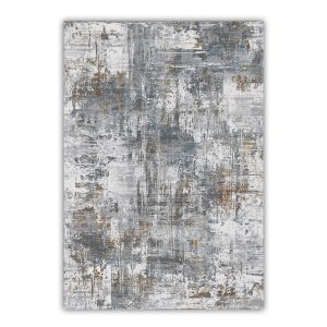 TAPETE HADIM GRIS ORO CREMA
