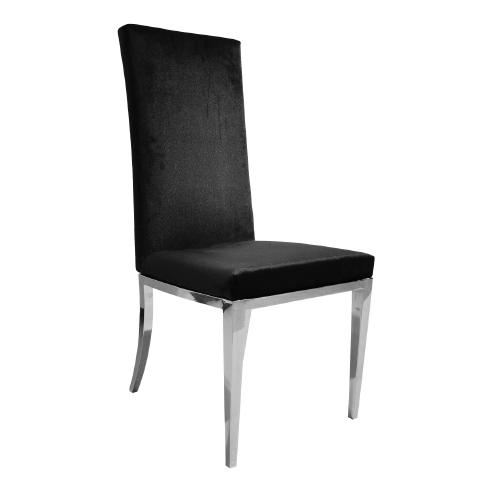SILLA LUISA TELA NEGRO