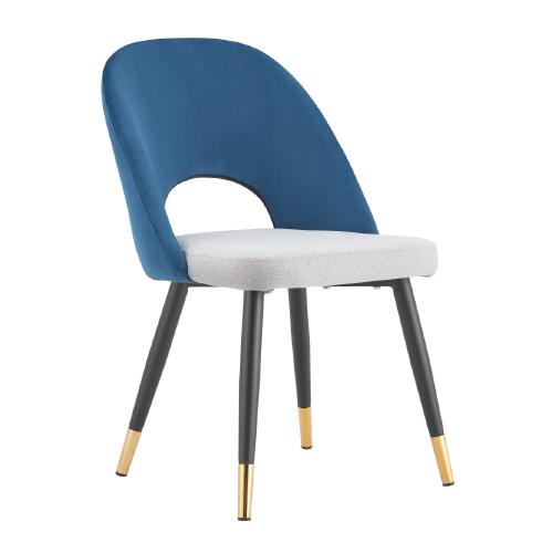SILLA THIAGO VELVET AZUL