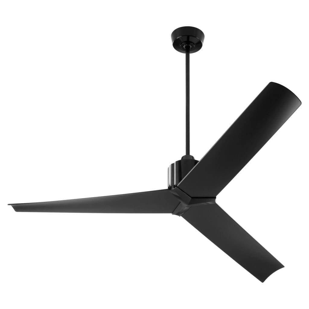 ABANICO DE TECHO NEGRO PARA INTERIOR Y EXTERIOR HUMEDO