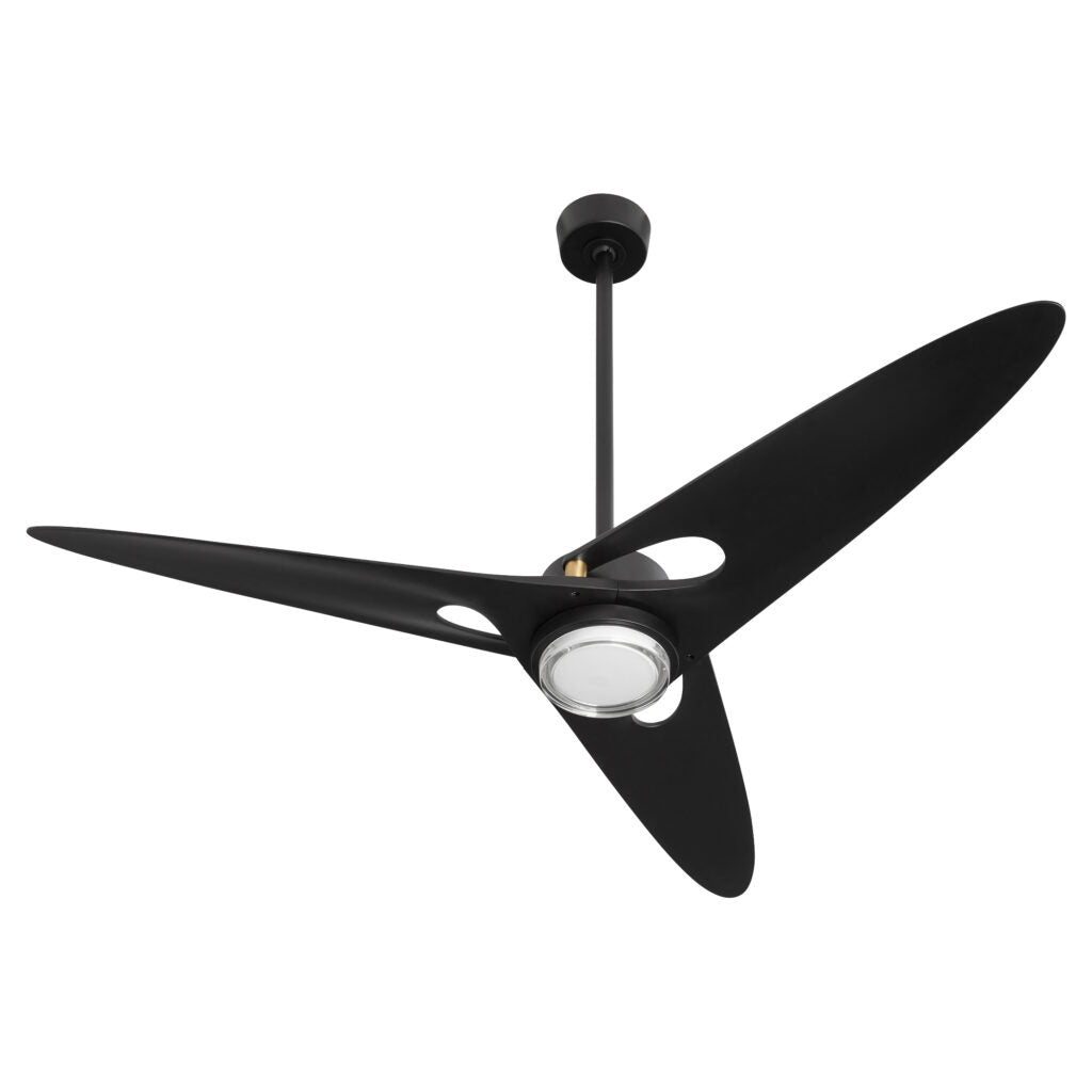 ABANICO DE TECHO NEGRO PARA EXTERIOR E INTERIOR TECHADO