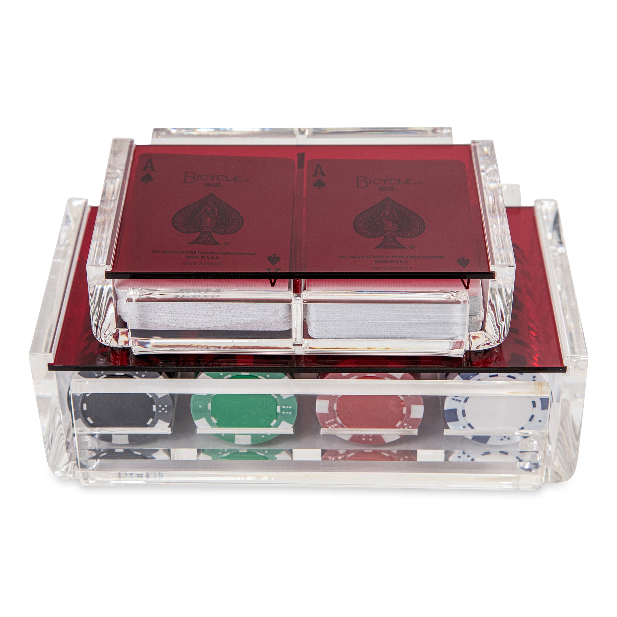 SET DE CARTAS ROJO DE ACRILIC LAURA HYRMA 