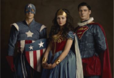 WONDER WOMAN, SUPERMAN Y CAPITAN AMERICA