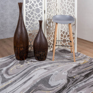 TAPETE AYDA GRIS PLATA