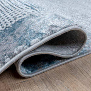 TAPETE AMINA GRIS GRIS AZUL