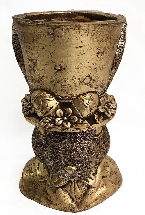 CONEJO CON SOMBRERO HOJA DE ORO