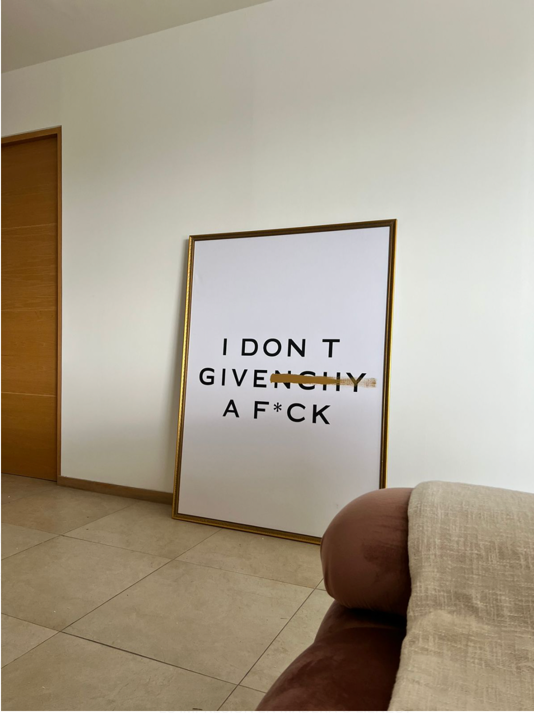 CUADRO I DONT GIVENCHY A F*CK