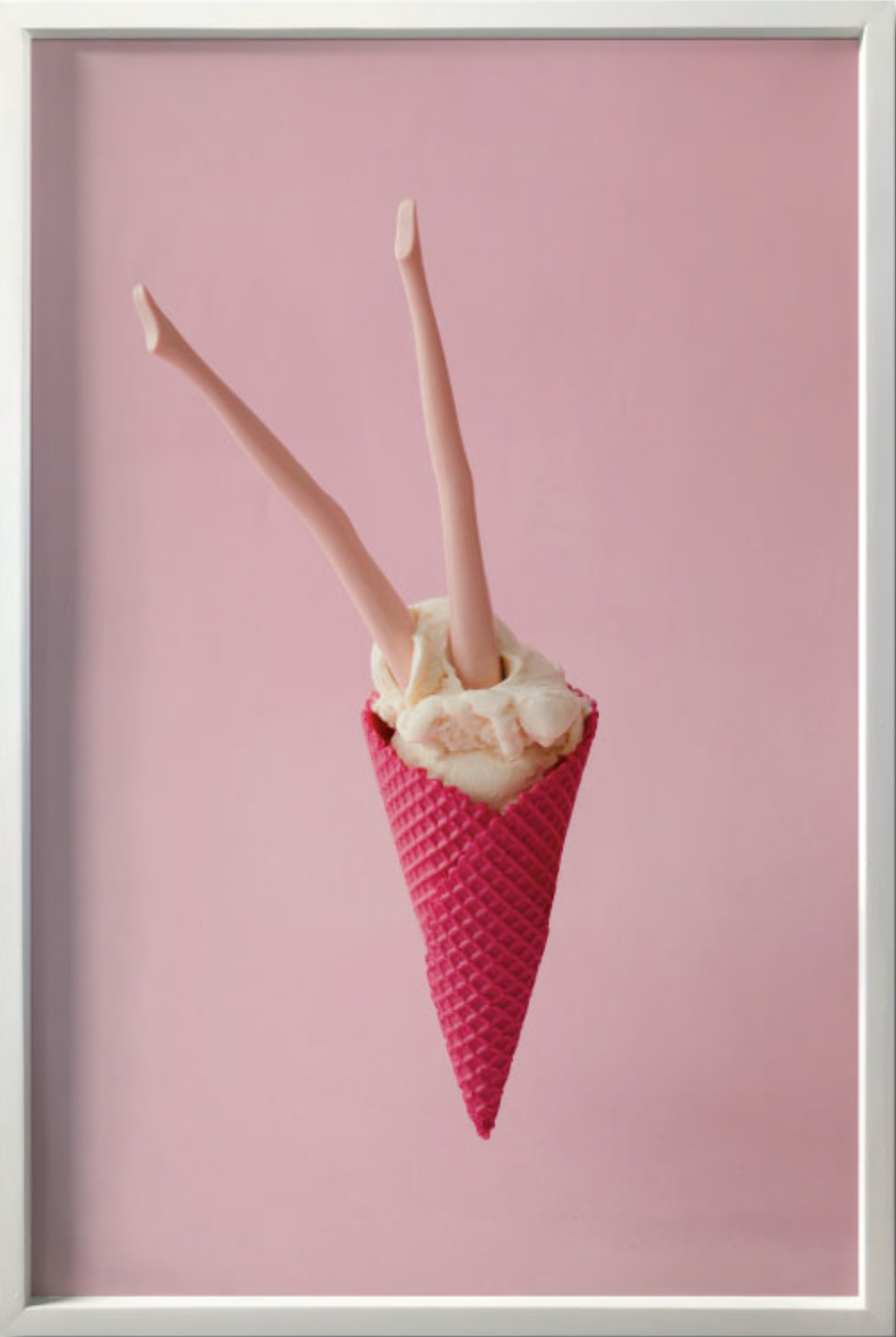 Pink ice cream