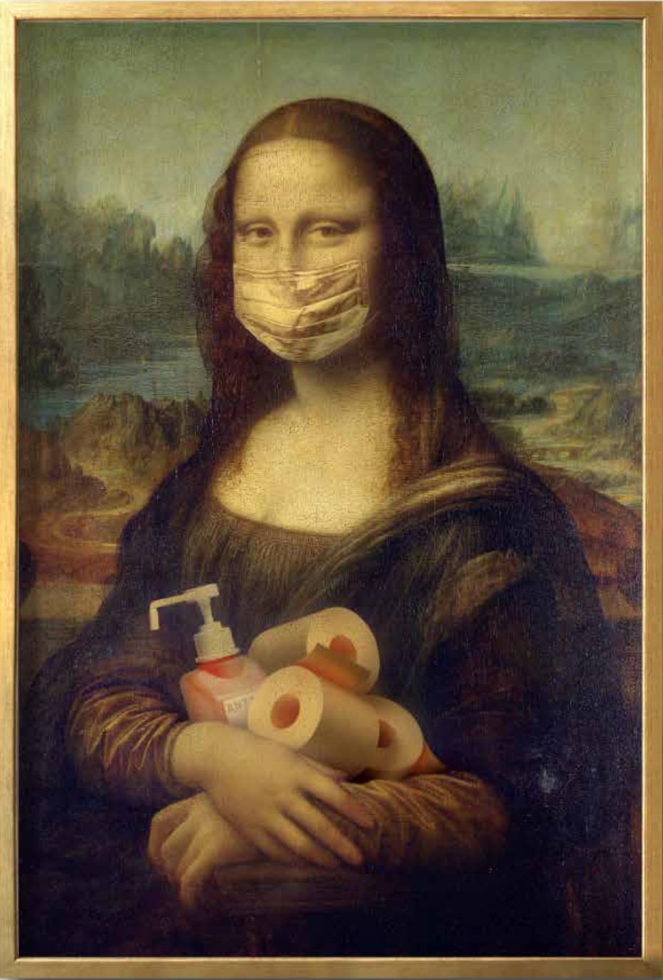 Covid Mona Lisa