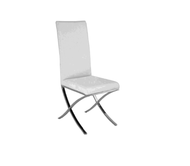 SILLA SOPHIA BLANCA ACERO INOX