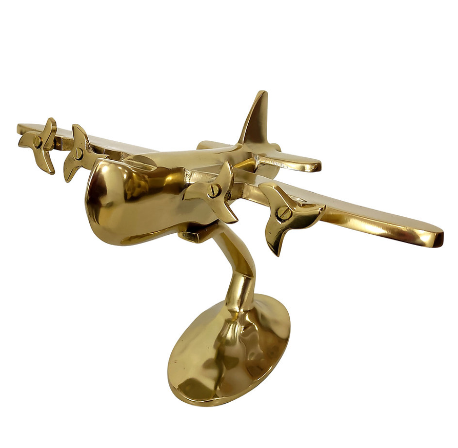 AVION METAL CON BASE