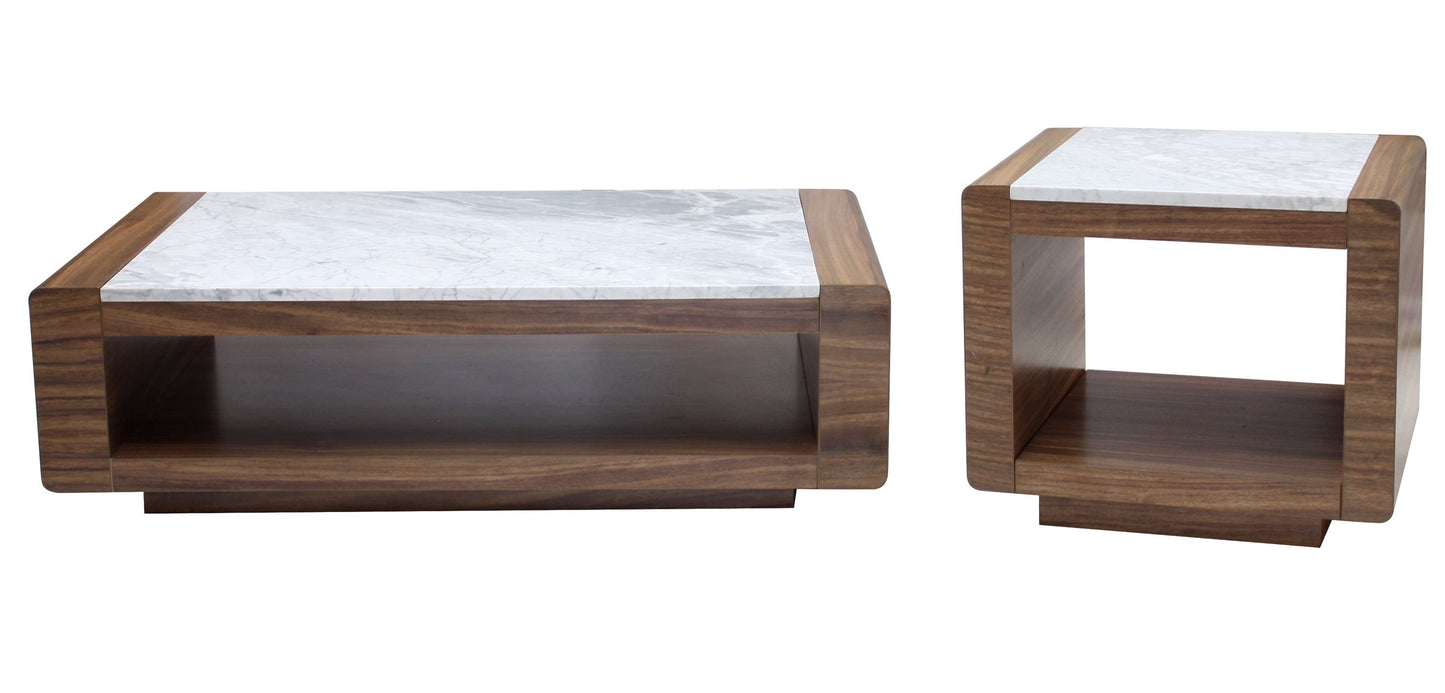 MESA LATERAL MILAN PISA CARRARA MARMOL/PAROTA