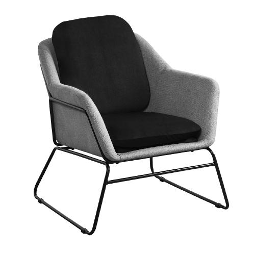 SILLON OCASIONAL RUSA NEGRO/GRIS