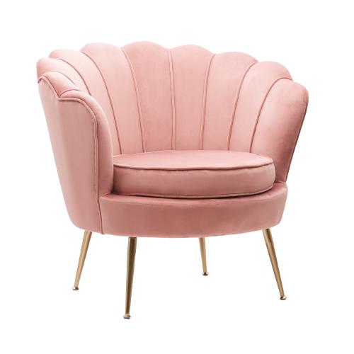 SILLON OCASIONAL GREYSI VELVET ROSA