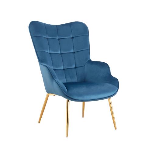 SILLON FRED OCASIONAL AZUL GOLD