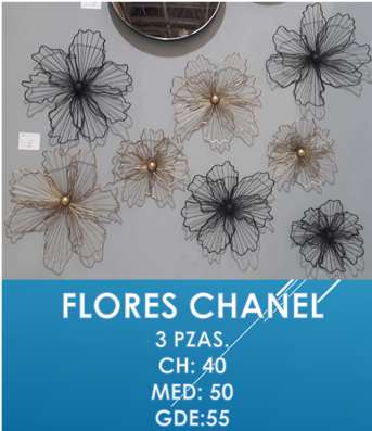 SET FLORES CHANEL ORO