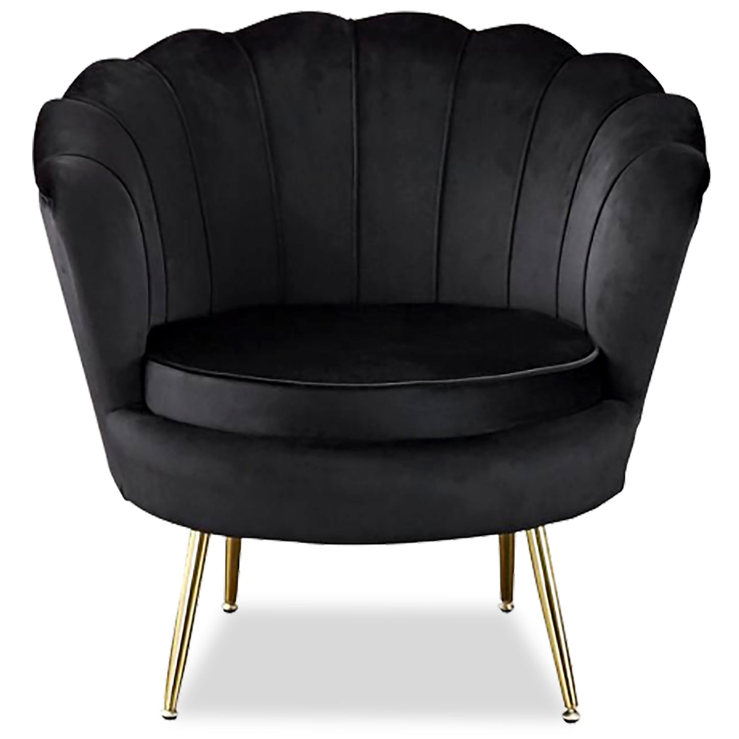 SILLON SHELL NEGRO/DORADO