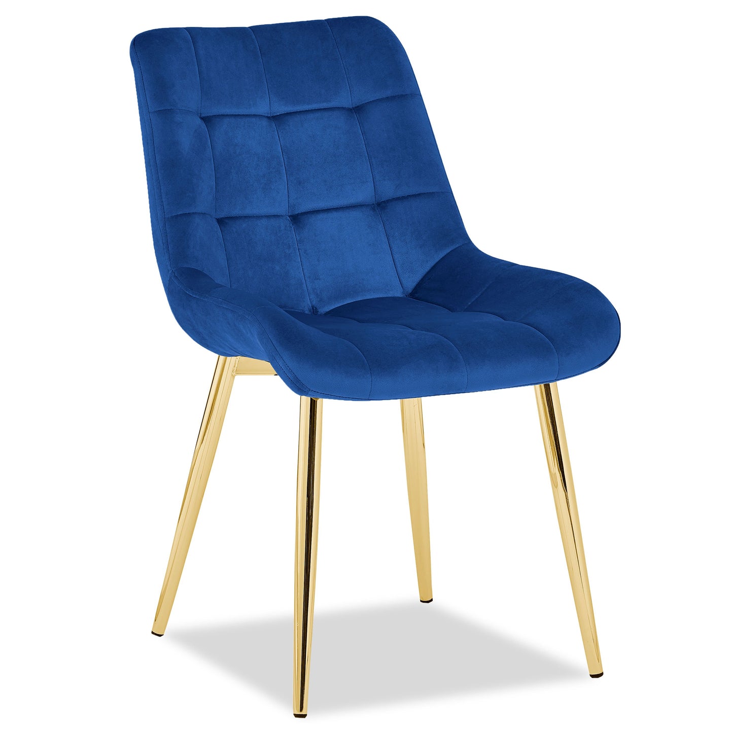 SILLA SINGLE AZUL/DORADO