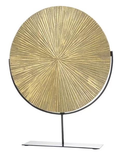 DISCO RAYADO ORO C/ BASE