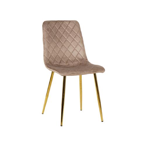 SILLA KENDRA VELVET GRIS GOLD