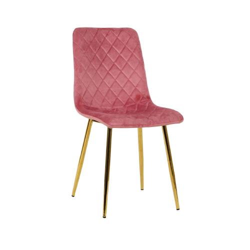 SILLA KENDRA VELVET ROSA GOLD