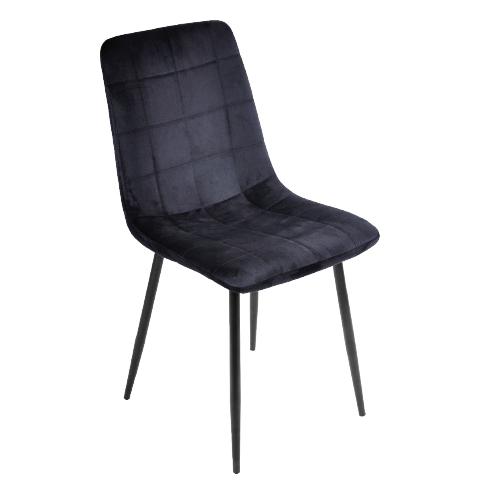 SILLA KARMIN VELVET NEGRO