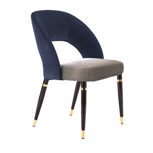 SILLA GEORGE VELVET AZUL