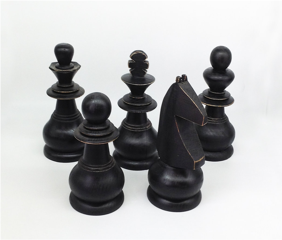 JUEGO DE AJEDREZ NEGRO