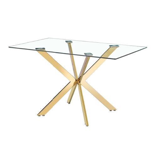 MESA DE COMEDOR ESTRELLA RECTANGULAR GOLD