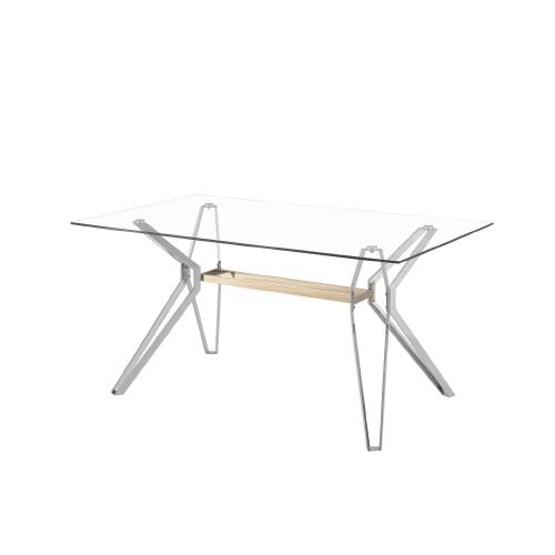 MESA DE COMEDOR SASHA SILVER/GOLD