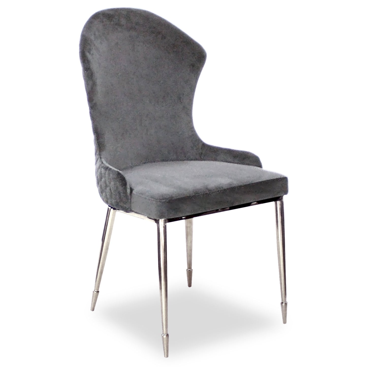 SILLA ZIPPER GRIS PLATEADO