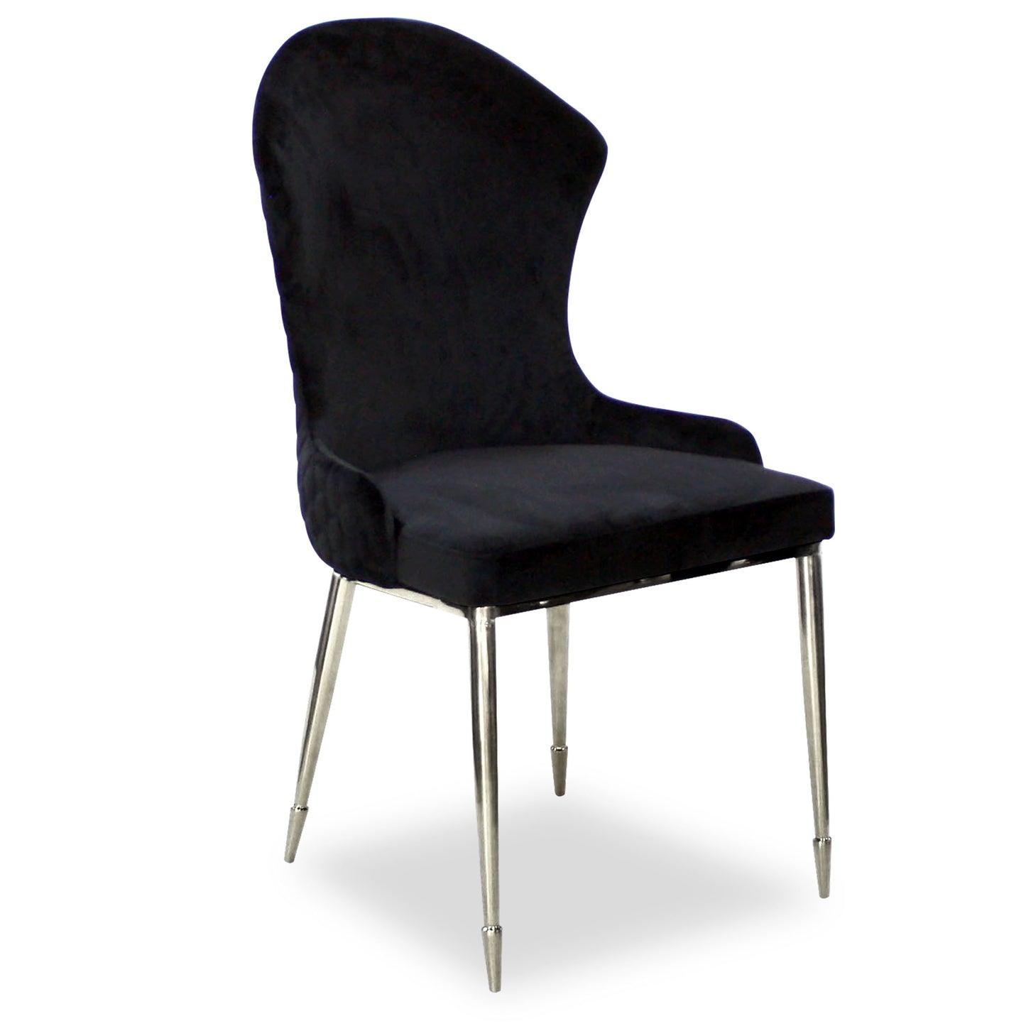 SILLA ZIPPER NEGRO PLATEADO