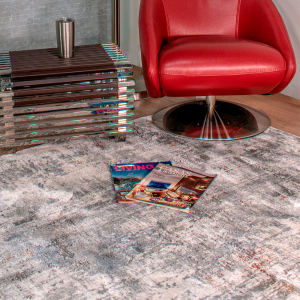 TAPETE HADIM GRIS ORO CREMA