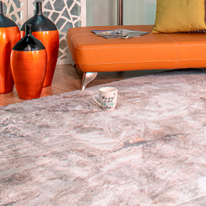 TAPETE HADIM CREMA GRIS ORO