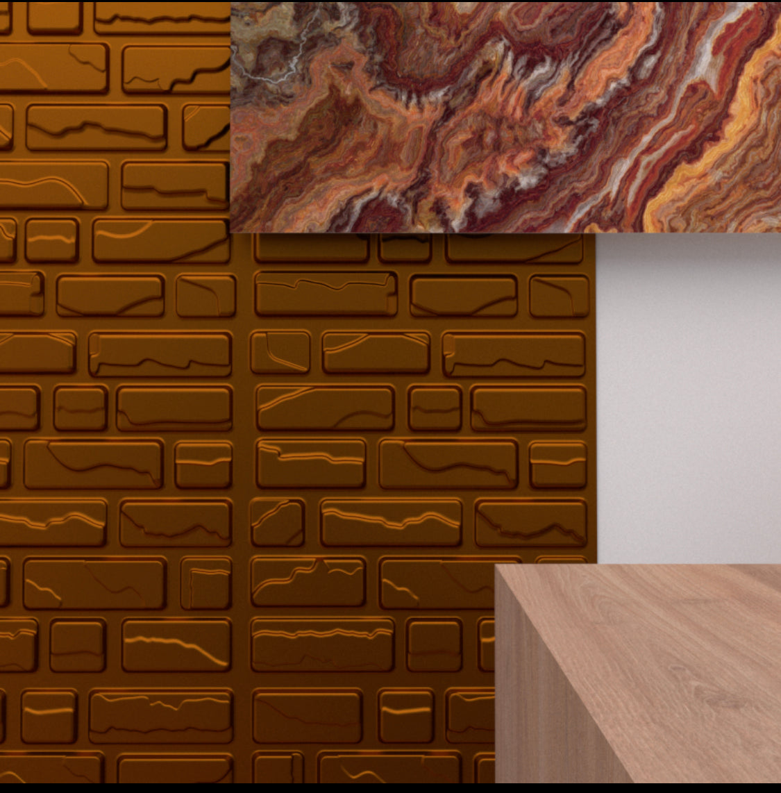 PANEL 3D LADRILLO
