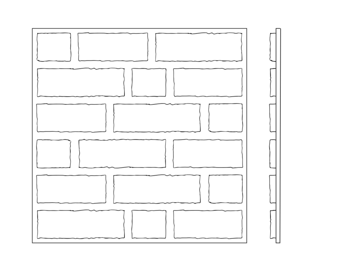 PANEL 3D LADRILLO